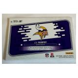 JJ McCarthy Dual Relic RC /349 2024 Absolute Tools of the Trade #TOTD-JMY Numbered 007/347 Minnesota Vikings Rookie Football Card