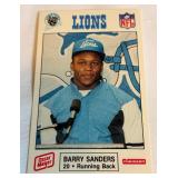 Barry Sanders RC 1989 Oscar Meyer Crime Prevention #11 Detroit Lions Rookie Football Card