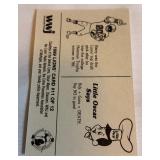 Barry Sanders RC 1989 Oscar Meyer Crime Prevention #11 Detroit Lions Rookie Football Card