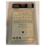 Deion Sanders Jersey Relic PSA 8 NM-MT 2000 UD Legends Legendary Jersets #LJ-DS Football Card