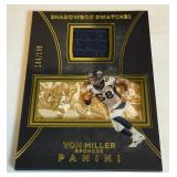 Von Miller /199 Relic 2016 Black Gold Shadowbox Swatched #SW6 Numbered 184/199 Football Card