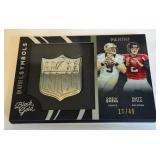 Drew Brees / Matt Ryan /49 Duel Symbols 2015 Black Gold #DTS-10 Numbered 17/39 Football Card