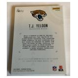 TJ Yeldon Auto Tri-Relic Booklet /99 2016 Playbook #PMA-TJ Numbered 63/9 Football Card