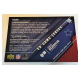 Drew Bledsoe Relic 2005 UD Game Used Jersey #GJ-DB Football Card