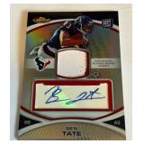 Ben Tate RPA /99 Auto Relic 2010 Topps Finest Refractor #101 Rookie Football Card