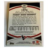 Ben Tate RPA /99 Auto Relic 2010 Topps Finest Refractor #101 Rookie Football Card