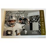 Tim Brown Relic /50 2020 Prestige #GH-TB Gridiron Heritage Football Card