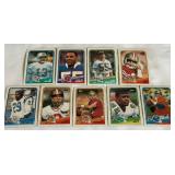 1988 Topps Football 9 Card Star Lot - Elway, Young, Rice, Montana, White, Dickerson, Marino, Bosworth RC, Bennett RC