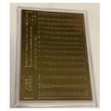 Babe Ruth Gold 1996 CMG #30 Baseball Card