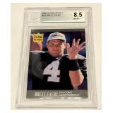 Brett Favre RC Beckett Graded 8.5 NM-MT+ 1991 Fleer Ultra Updated #U1 Rookie Football Card