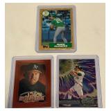 Mark McGwire 3 Card Lot with Rookie Card Baseball