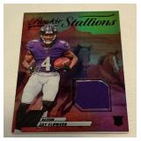 Zay Flowers Relic RC 2023 Zenith Rookie Stallions #RS-ZFL Football Card