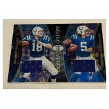 Peyton Manning / Anthony Richardson Dual Relic 2024 Illusions Dejavu #DV-IND Football Card