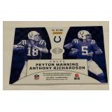 Peyton Manning / Anthony Richardson Dual Relic 2024 Illusions Dejavu #DV-IND Football Card