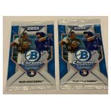(2) 2021 Bowman Chrome Baseball Card Packa