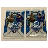 (2) 2021 Bowman Chrome Baseball Card Packa