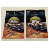 (2) 2021 Topps Chrome Tennis Card Packs