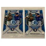(2) 2021 Bowman Chrome Baseball Card Packa