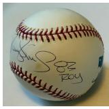 Darryl Strawberry Signed and Inscribed "ROY 83" Baseball Rawlings OMLB Selig Ball