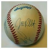 Tony Oliva / Bert Blyleven / Jeff Reboulet Signed Baseball With JSA COA Rawlings OLB Budig Ball Minnesota Twins