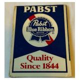 1976 Minnesota Vikings Vintage Pocket Schedule With PBR Pabst Blue Ribbon Beer Advertisement