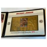 Michael Jordan Limited Edition Commemorative Gold Stamp St. Vincent & The Grenadines 1st Day of Issue Record Breaking 70th Victory