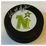 Keith Acton Signed Minnesota North Stars Hockey Puck