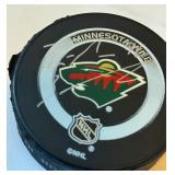 Pierre-Marc Bouchard Signed Minnesota Wild Hockey Puck