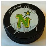 Kari Takko Signed Minnesota North Stars Hockey Puck