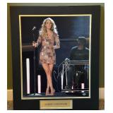 Carrie Underwood Signed Photo With COA 19x16 Photo Matted
