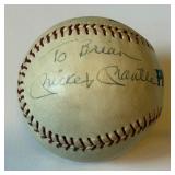 Mickey Mantle Signed Baseball With Full JSA Letter of Authentication