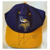 Cris Carter Signed Minnesota Vikings Football Hat