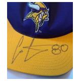 Cris Carter Signed Minnesota Vikings Football Hat