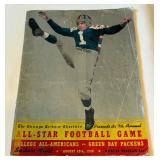 1940 All-Star Football Game With Original Ticket College All-Americans vs. Green Bay Packers at Soldiers