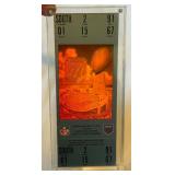 Super Bowl XXV Ticket 1991 Encased Washington Redskins vs. Buffalo Bills Football