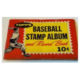 1961 Topps Stamp Album With Stars - Mickey Mantle,  Hank Aaron, Willie Mays, Brooks Robinson,  Yastrzemski,  Kaline, Maris,  Berra,  Ford, Koufax, Drysdale, Spahn, Matthews, Musial