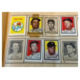 1961 Topps Stamp Album With Stars - Mickey Mantle,  Hank Aaron, Willie Mays, Brooks Robinson,  Yastrzemski,  Kaline, Maris,  Berra,  Ford, Koufax, Drysdale, Spahn, Matthews, Musial