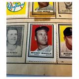 1961 Topps Stamp Album With Stars - Mickey Mantle,  Hank Aaron, Willie Mays, Brooks Robinson,  Yastrzemski,  Kaline, Maris,  Berra,  Ford, Koufax, Drysdale, Spahn, Matthews, Musial