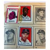 1961 Topps Stamp Album With Stars - Mickey Mantle,  Hank Aaron, Willie Mays, Brooks Robinson,  Yastrzemski,  Kaline, Maris,  Berra,  Ford, Koufax, Drysdale, Spahn, Matthews, Musial