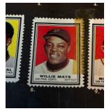 1961 Topps Stamp Album With Stars - Mickey Mantle,  Hank Aaron, Willie Mays, Brooks Robinson,  Yastrzemski,  Kaline, Maris,  Berra,  Ford, Koufax, Drysdale, Spahn, Matthews, Musial