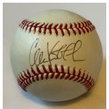 Chuck Knoblauch Signed Baseball Rawlings OALB Brown Ball Minnesota Twins