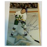 Neal Broten Signed Team Post Card Vintage Minnesota North Stara Hockey