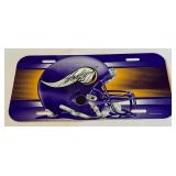 Adrian Peterson Signed Minnesota Vikings Football License Plate Cover