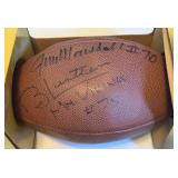 Jim Marshall and Bob Lurtsema Signed Wilson Official NFL Football Minnesota Vikings