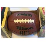 Jim Marshall and Bob Lurtsema Signed Wilson Official NFL Football Minnesota Vikings