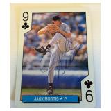 Jack Morris Signed Minnesota Twins Playing Card