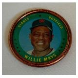 Willie Mays 1971 Topps Coin #173 Vintage Baseball