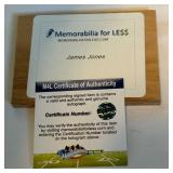 James Jones Signed Miami Heat Hardwood Piece With COA Basketball