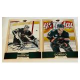 Devan Dubnyk and Ryan Donato Signed Minnesota Wild Hockey Cards