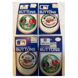 (4) Vintage Minnesota Twins 1987 World Series and AL Champions Pins